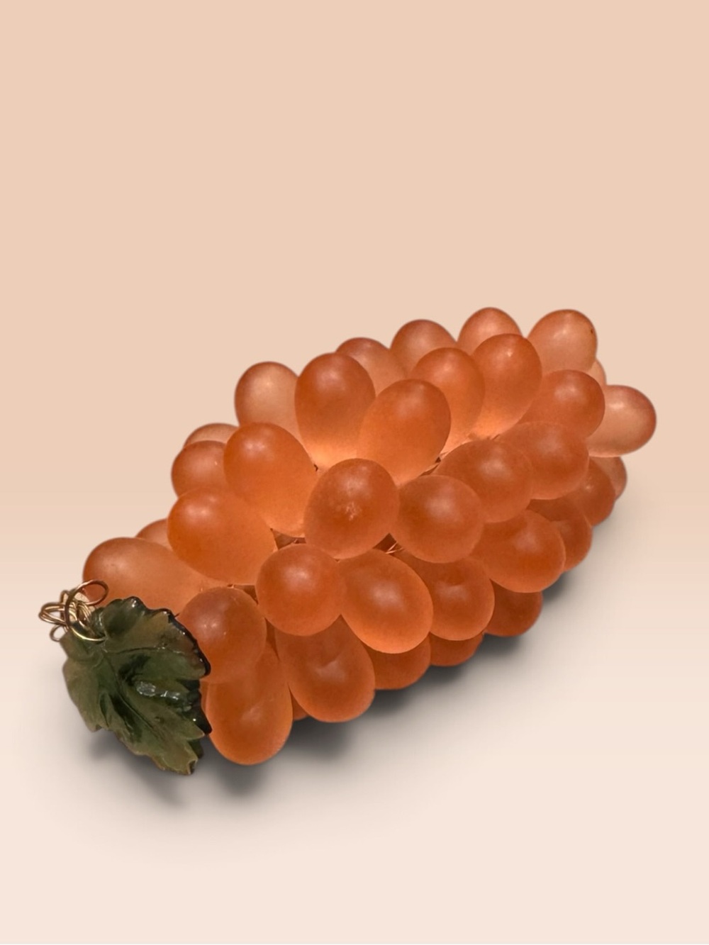 Pink Glass Grape Cluster